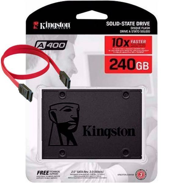 Imagen de Kingston SSD 240gb SATA SA400S37/240G + Cable