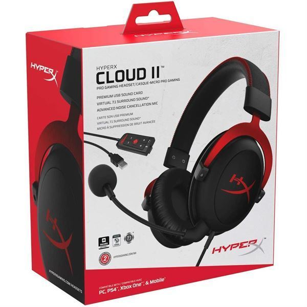 Imagen de Hyperx Cloud II 7.1 PC PS4 KHX-HSCP-GM