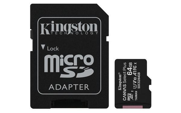 Imagen de Memoria Micro SD Kingston 64gb Canvas