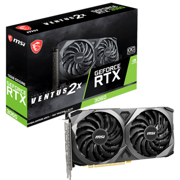 Imagen de MSI GeForce RTX 3060 VENTUS 2X 12GB OC GDDR6X