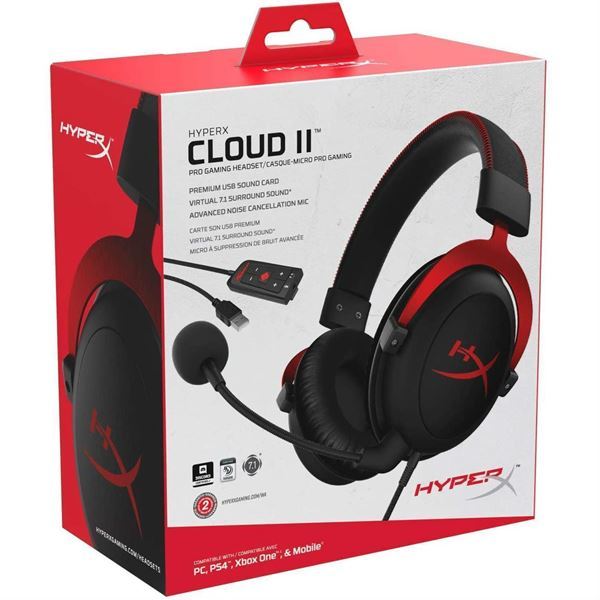 Imagen de Auricular HyperX Cloud 2 Gamer KHX-HSCP-RD