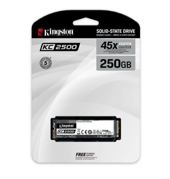 Imagen de Kingston SSD NVMe 250GB SKC2500M8/250G