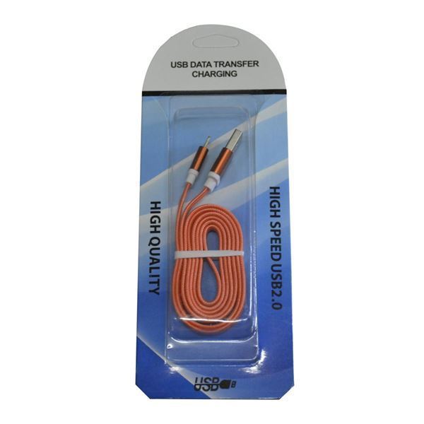 Imagen de Cable Usb Plano P/iphone Naranja