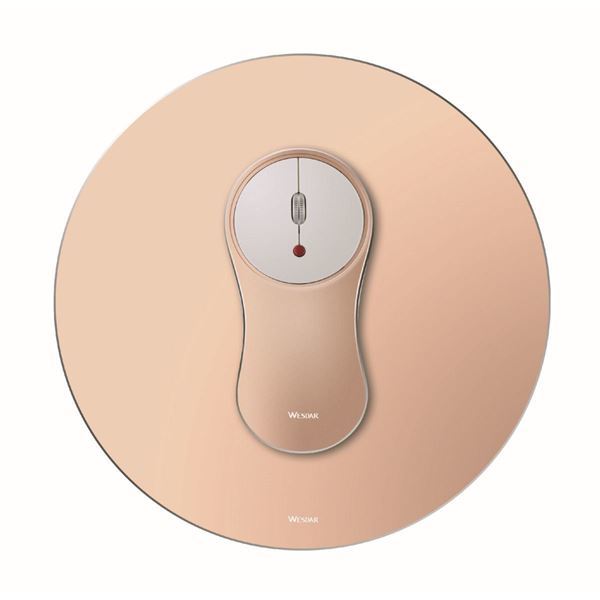 Imagen de Combo Wesdar Aluminio Mouse/mousepad Gold