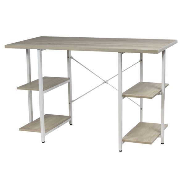 Imagen de Escritorio 4 Estantes Blanco/madera - Tb15-nk03