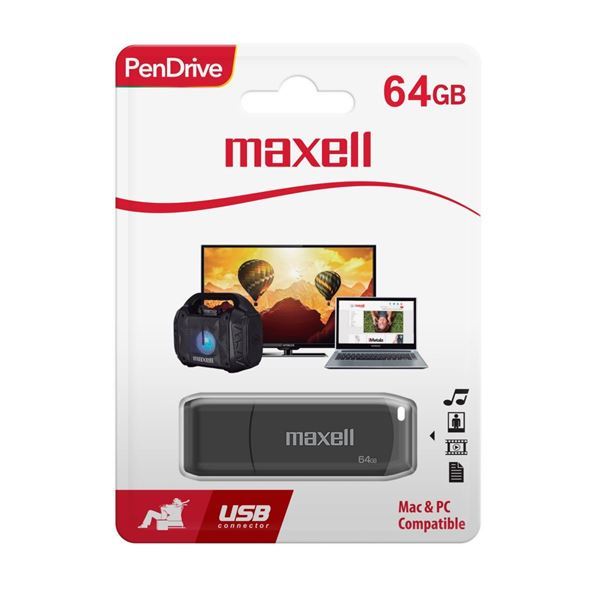 Imagen de Pendrive Maxell Usbpd-128 128gb Usb3.0 Black
