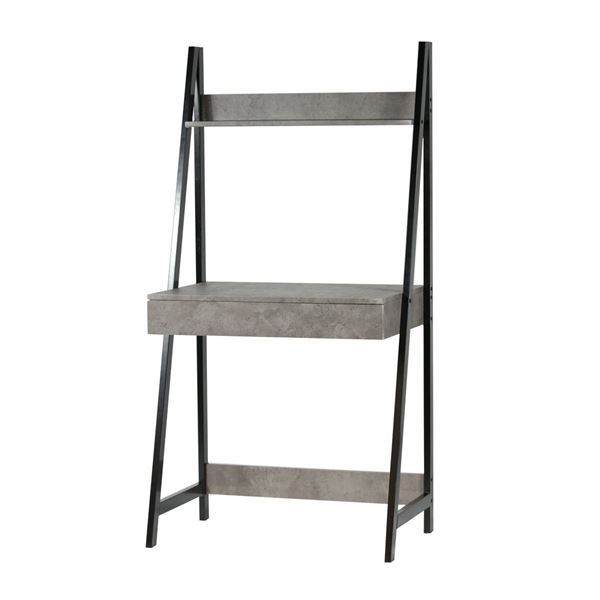 Imagen de Escritorio Escalera Negro/Piedra - Tb01-nk15