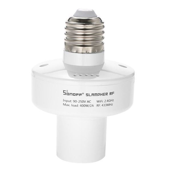 Imagen de Sonoff Porta Lampara Wifi Rf 433mhz 220 Vac 10a
