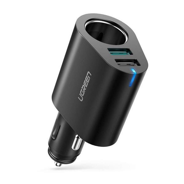 Imagen de Cargador De Auto Ugreen 2 Puertos Carga Rapida