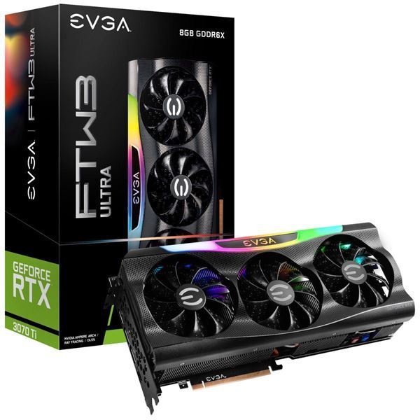 Imagen de EVGA GeForce RTX 3070Ti OC 8GB GDDR6 08G-P5-3797-KL