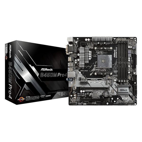 Imagen de Motherboard Asrock B450m Pro4 Am4