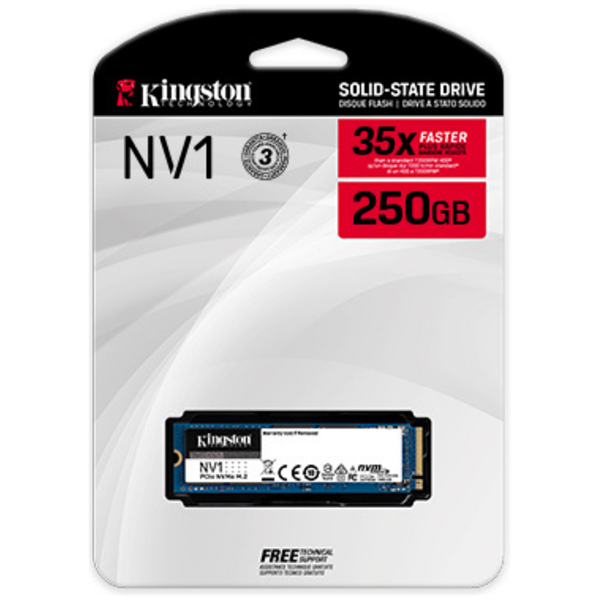 Imagen de Kingston NV1 SSD NVMe 250GB SNVS/250G