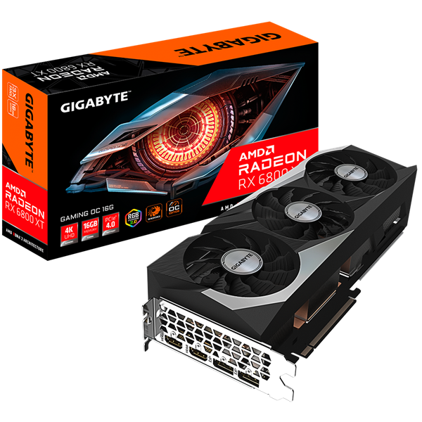 Imagen de Gigabyte Radeon Rx 6800 Xt 16gb Gddr6 GV-R68XTGAMING OC-16GD