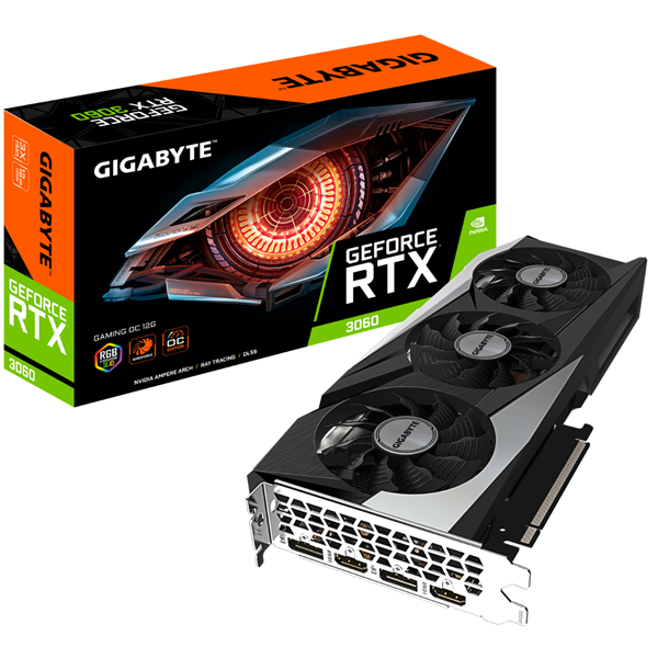 Imagen de Gigabyte GeForce RTX 3060 12GB GV-N3060GAMING OC-12GD