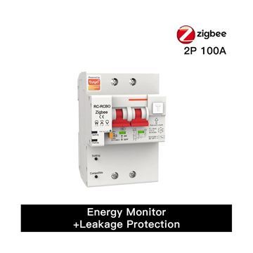Imagen de Llave Electrica 2 Polos 100a Zigbee
