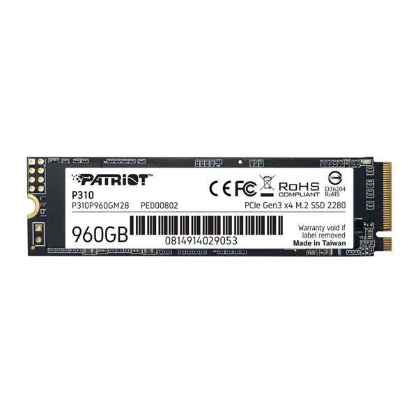 Imagen de Patriot SSD 960GB P310 NVMe M.2 P310P960GM28
