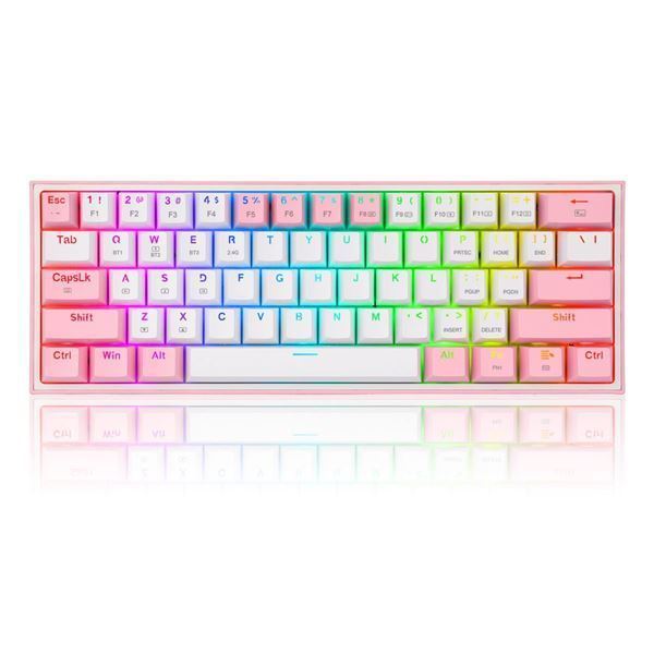 Imagen de Teclado Redragon Fizz Pro K616-rgb White/pink