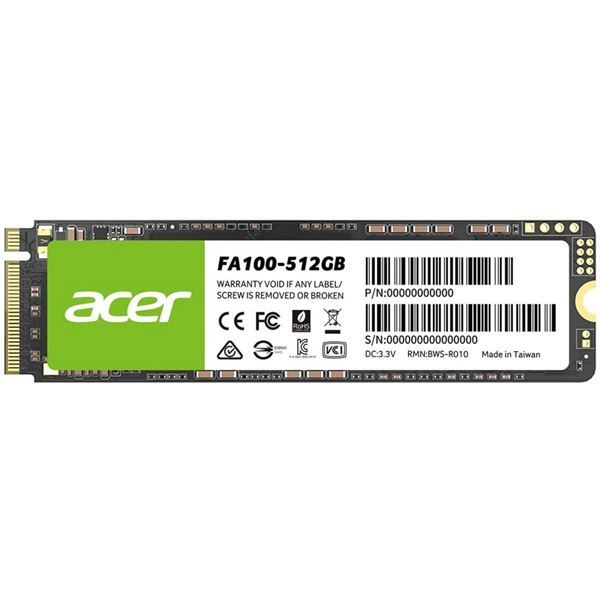 Imagen de ACER SSD 512gb Nvme M.2 Fa100