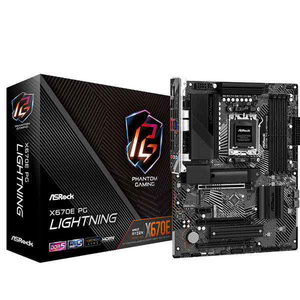 Imagen de Asrock X670e Pg Lighting Amd Am5 Ddr5