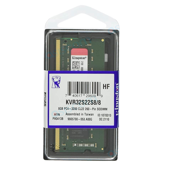Imagen de Kingston 8gb Ddr4 3200 Sodimm Notebook KVR32S22S8/8