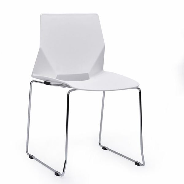 Imagen de Silla Modern Apilable Blanca