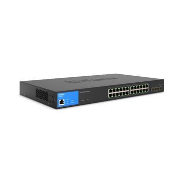 Imagen de Switch Linksys Lgs328mpc 24pt Poe+ Gbit Adm 4sfp+