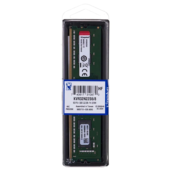 Imagen de Kingston 8gb DDR4 3200 KVR32N22S6/8