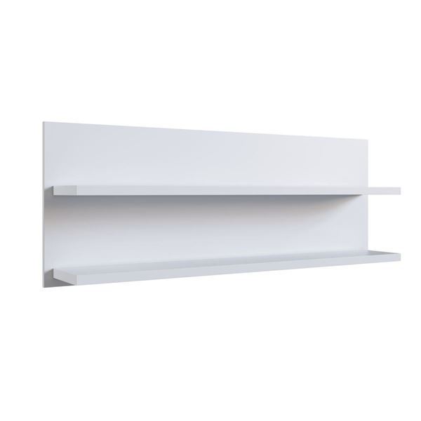 Imagen de Repisa Estante Flotante Doble 120 Cm Blanco
