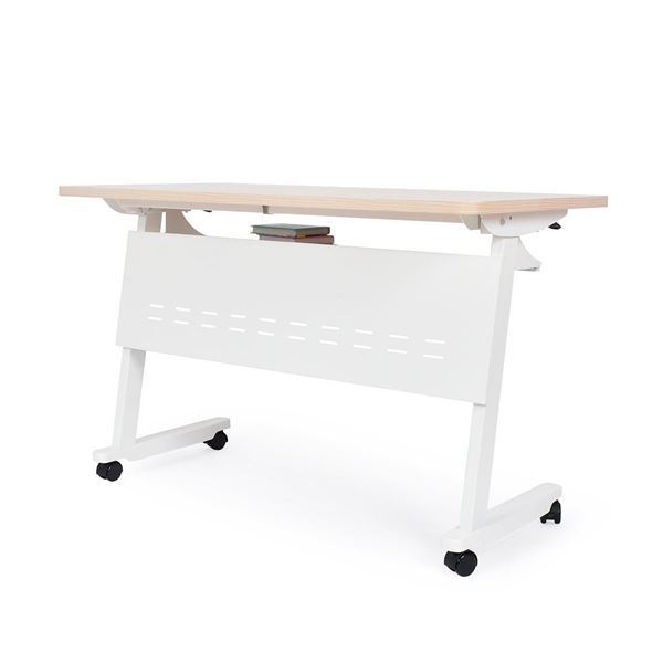 Imagen de Escritorio Plegable Con Ruedas Flex I Blanco