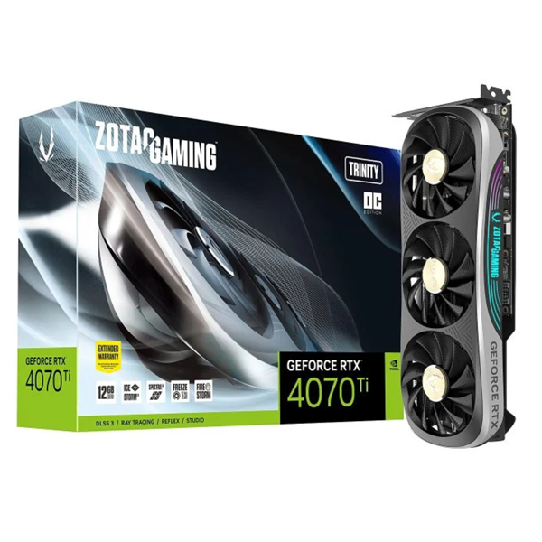 Imagen de Zotac GeForce RTX 4070ti Trinity OC 12GB GDDR6X ZT-D40710J-10P