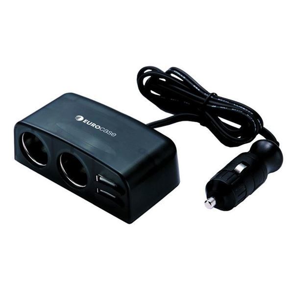 Imagen de Cargador para auto Eurocase 2 puertos USB 12V