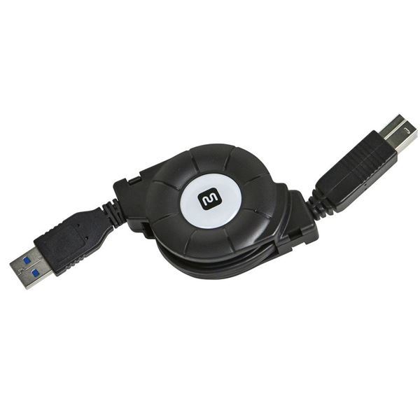Imagen de Cable de datos retráctil Usb B a Usb A