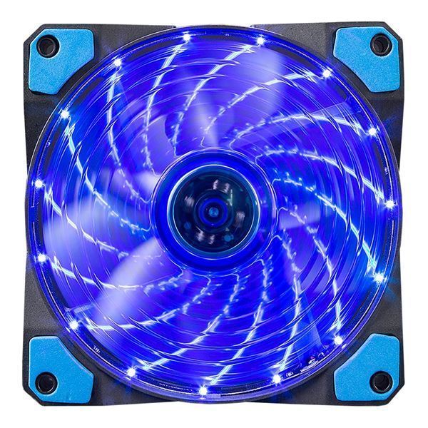 Imagen de Fan Cooler Ventilador Marvo Gabinete 12x12 Azul