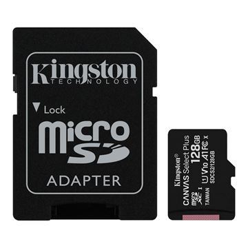Imagen de Memoria Micro Sd Kingston 128GB Con Adaptador Sd