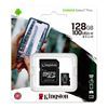Imagen de Memoria Micro Sd Kingston 128GB Con Adaptador Sd