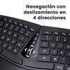 Imagen de Combo Mouse Y Teclado Ergonómicos Inalámbricos Perixx 606