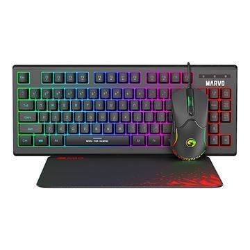 Imagen de Combo Gaming Marvo Cm310 Mousepad Mouse Teclado Español