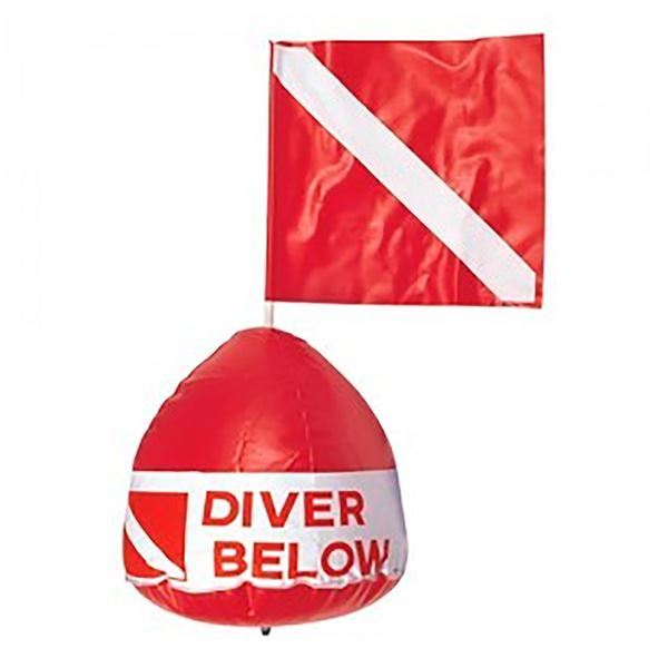 Imagen de Boya Inflable Vinilo Buceo Con Bandera Aropec