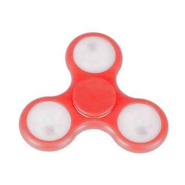 Imagen de Fidget Spinner Antiestres Luces Led Rojo