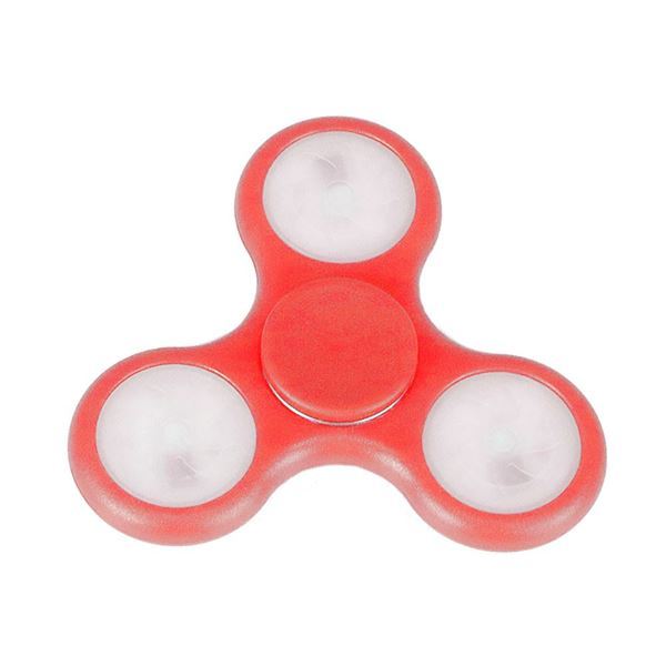 Imagen de Fidget Spinner Antiestres Luces Led Rojo