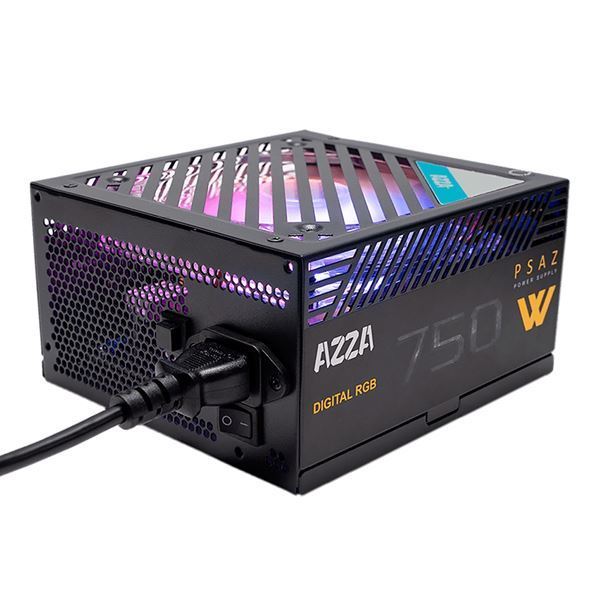 Imagen de Fuente Para Pc Azza 750w Atx 80 Plus Bronze Argb