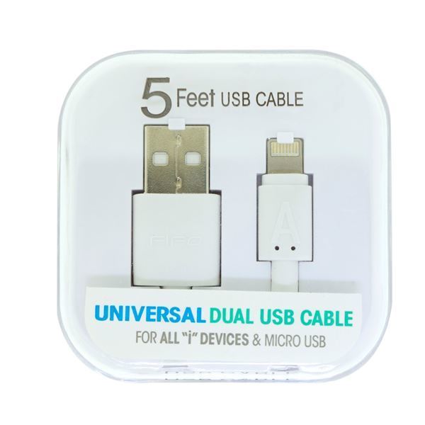 Imagen de Cable Fifo Dual Usb a Micro Usb / Lightning 1,5 M