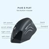 Imagen de Mouse Diestro Ergonómico Inalámbrico Perixx 608