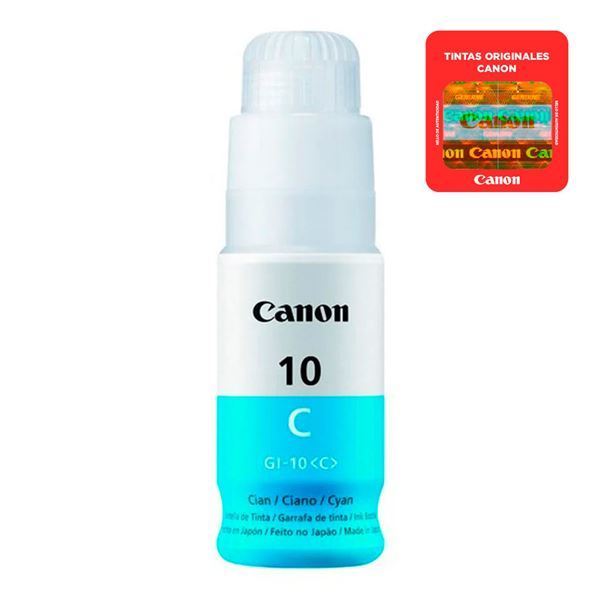 Imagen de Botella De Tinta Canon Cian GI-10 C 70ml