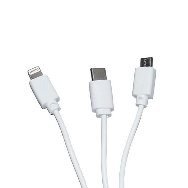 Imagen de Cable usb 3 en 1 Lightning Usb c Micro Usb