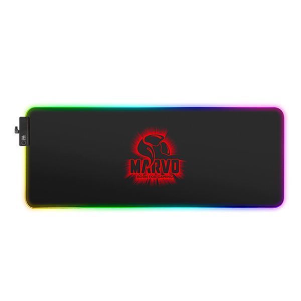 Imagen de Mousepad Marvo Pro G45 Superficie De Microfibra Y Luz De Fondo