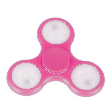 Imagen de Fidget Spinner Antiestres Luces Led Rosado