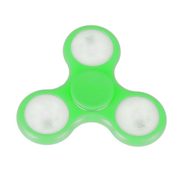 Imagen de Fidget Spinner Antiestres Luces Led Verde