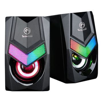 Imagen de Parlantes Gaming Usb Pc Marvo Sg-118 Led 6w