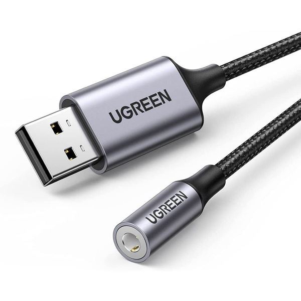Imagen de Adaptador Ugreen Usb A Audio 3,5mm Gray